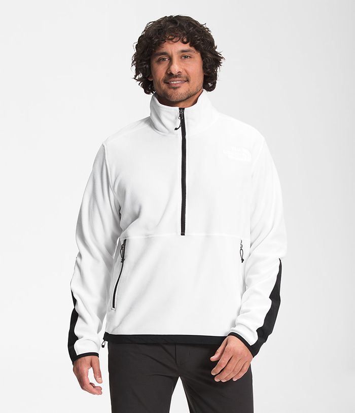 The North Face Pullover TKA Kataka Fleece Jacket White - Mens - Thailand PXQJS-6210